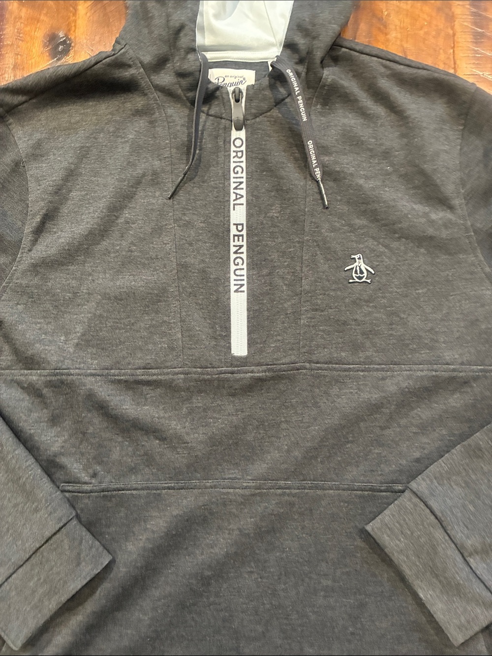 Original Penguin performance 1/4 zip hoodie L